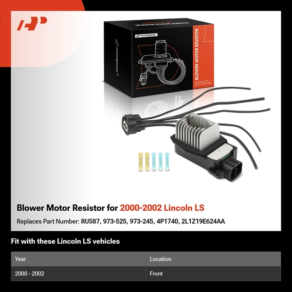 Blower Motor Resistor for 2000-2002 Lincoln LS