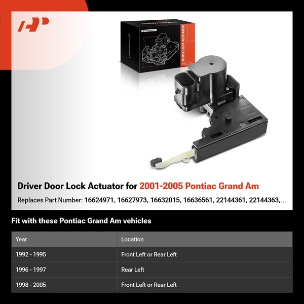 Driver Door Lock Actuator for 2001-2005 Pontiac Grand Am
