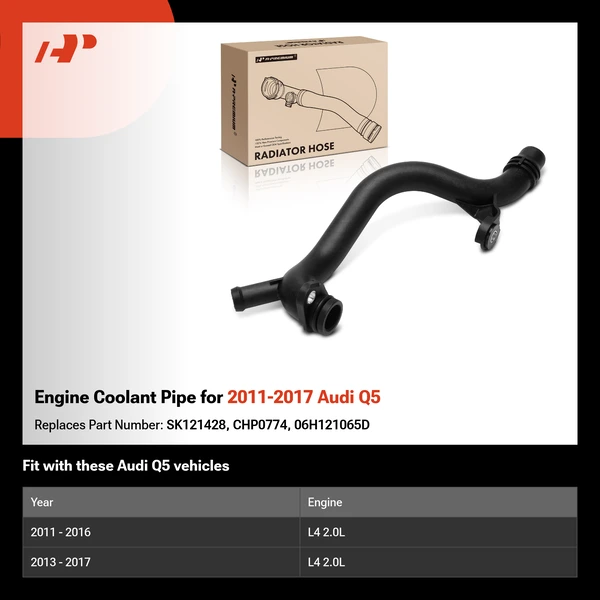 Engine Coolant Pipe for 2011-2017 Audi Q5