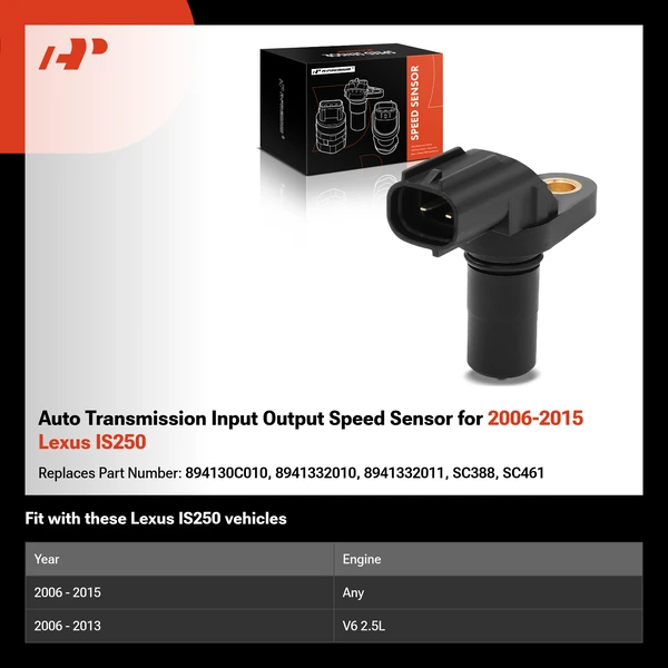 Auto Transmission Input Output Speed Sensor for 2006-2015 Lexus IS250