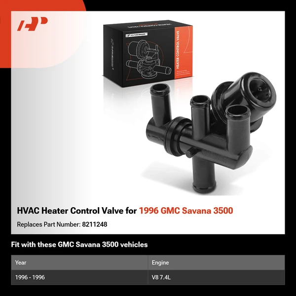 HVAC Heater Control Valve for 1996 GMC Savana 3500