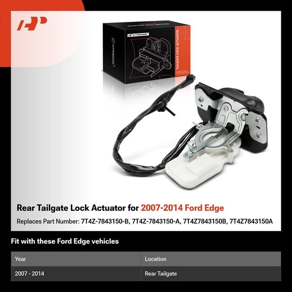Rear Tailgate Lock Actuator for 2007-2014 Ford Edge