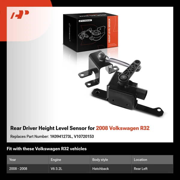 Rear Driver Height Level Sensor for 2008 Volkswagen R32