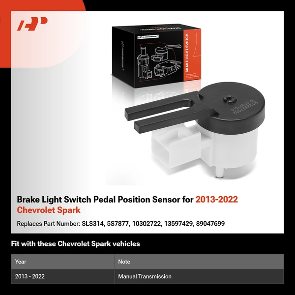 Brake Light Switch Pedal Position Sensor for 2013-2022 Chevrolet Spark