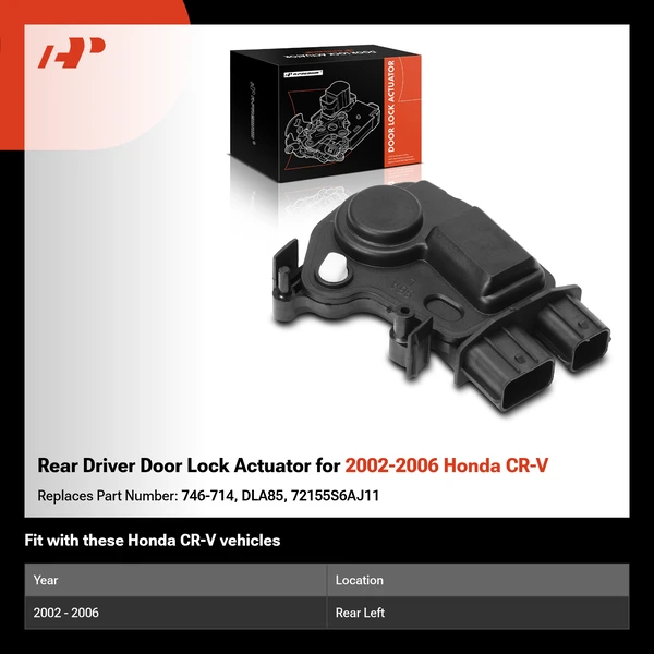 Rear Driver Door Lock Actuator for 2002-2006 Honda CR-V