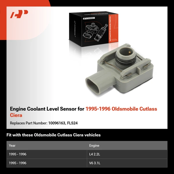 Engine Coolant Level Sensor for 1995-1996 Oldsmobile Cutlass Ciera