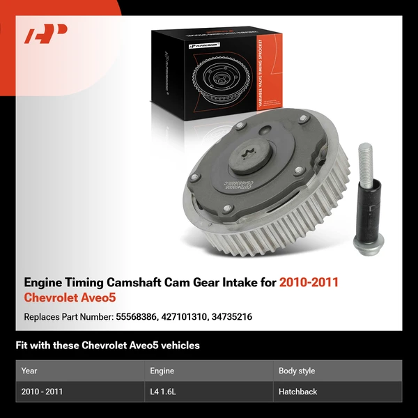 Engine Timing Camshaft Cam Gear Intake for 2010-2011 Chevrolet Aveo5