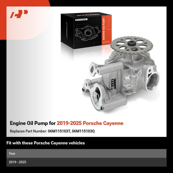 Engine Oil Pump for 2019-2025 Porsche Cayenne