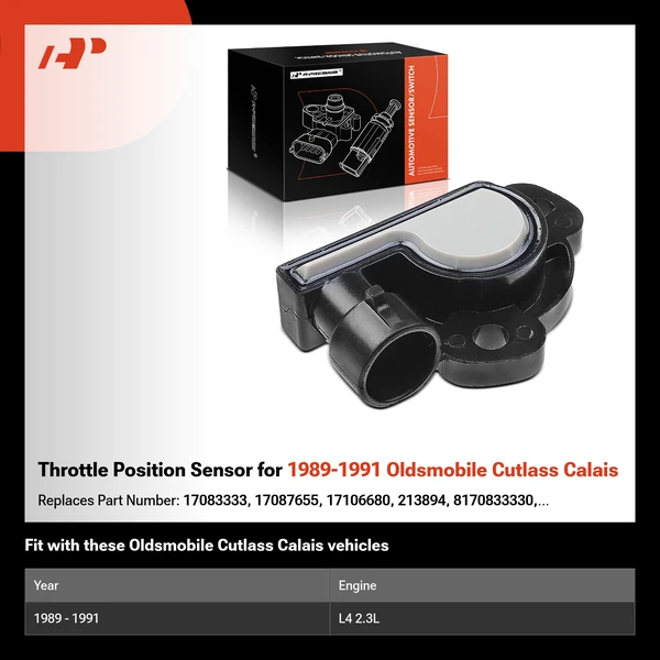 Throttle Position Sensor for 1989-1991 Oldsmobile Cutlass Calais