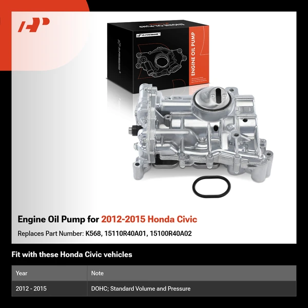 Engine Oil Pump for 2012-2015 Honda Civic