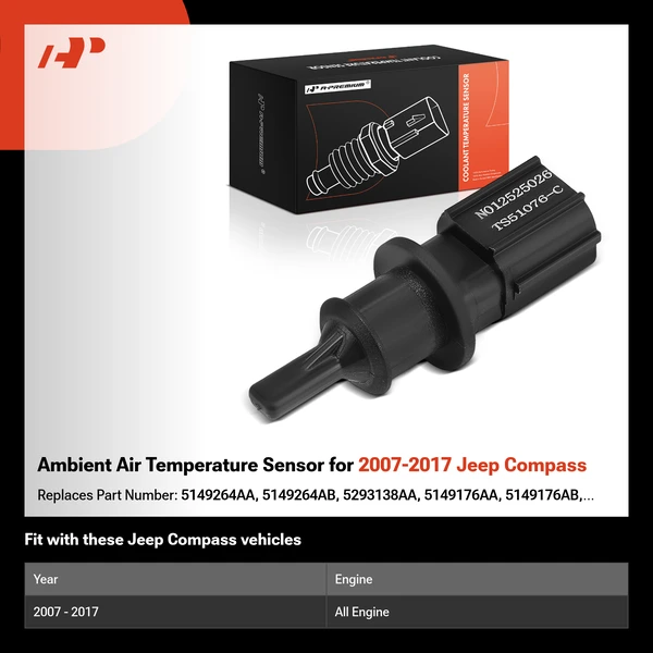 Ambient Air Temperature Sensor for 2007-2017 Jeep Compass