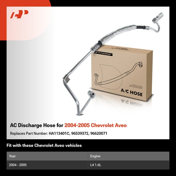 AC Discharge Hose for 2004-2005 Chevrolet Aveo
