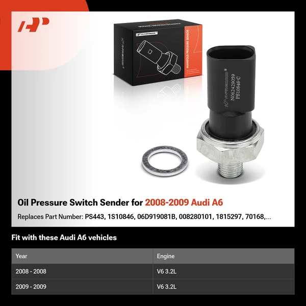 Oil Pressure Switch Sender for 2008-2009 Audi A6