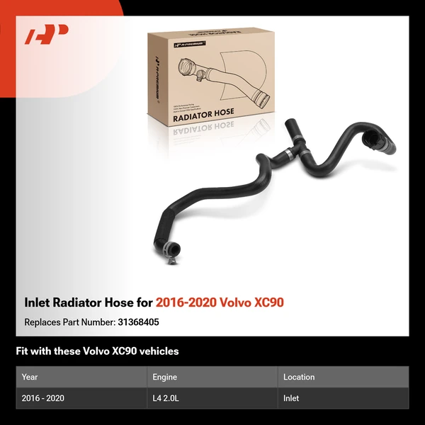 Inlet Radiator Hose for 2016-2020 Volvo XC90