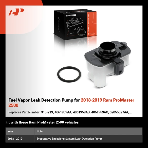 Fuel Vapor Leak Detection Pump for 2018-2019 Ram ProMaster 2500