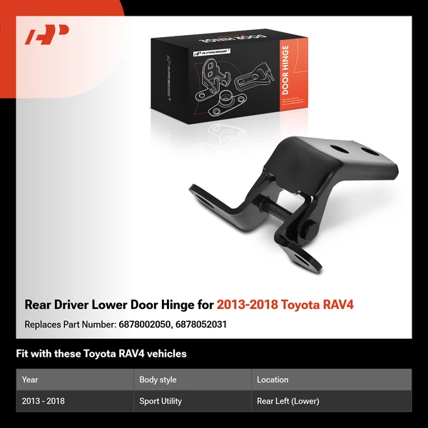 Rear Driver Lower Door Hinge for 2013-2018 Toyota RAV4