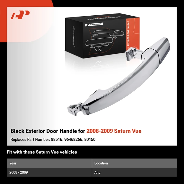 Black Exterior Door Handle for 2008-2009 Saturn Vue