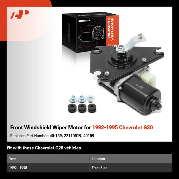 Front Windshield Wiper Motor for 1992-1995 Chevrolet G20