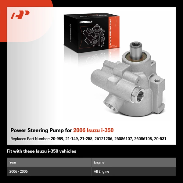 Power Steering Pump for 2006 Isuzu i-350
