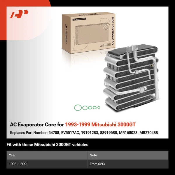 AC Evaporator Core for 1993-1999 Mitsubishi 3000GT