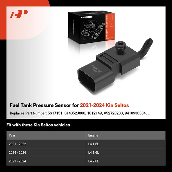 Fuel Tank Pressure Sensor for 2021-2024 Kia Seltos