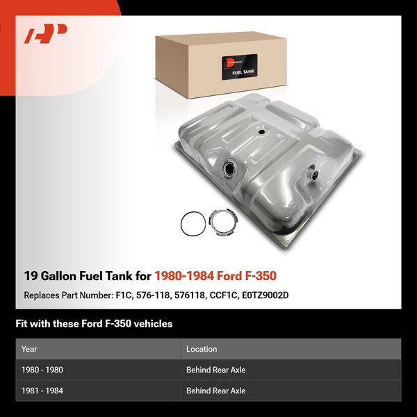 19 Gallon Fuel Tank for 1980-1984 Ford F-350