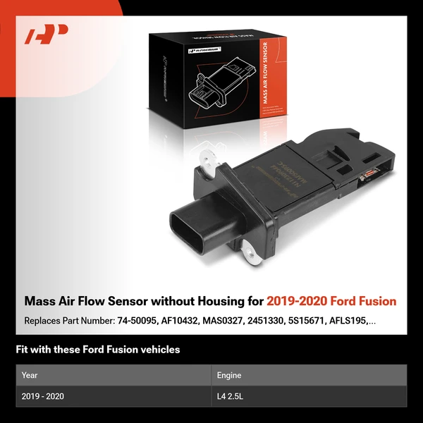 Mass Air Flow Sensor without Housing for 2019-2020 Ford Fusion