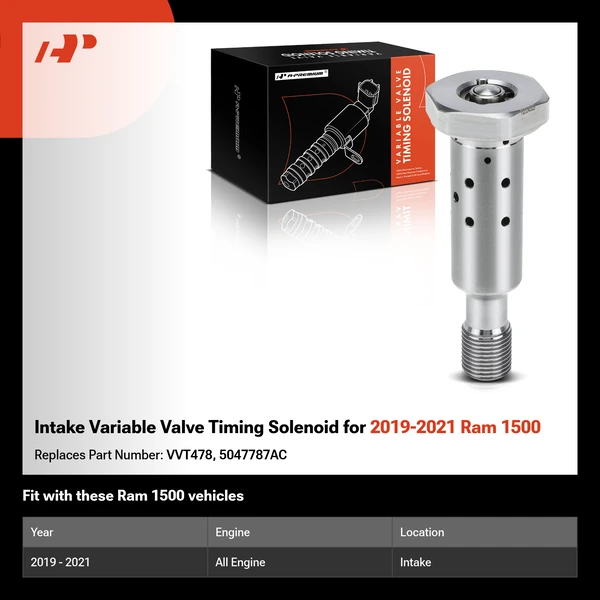 Intake Variable Valve Timing Solenoid for 2019-2021 Ram 1500