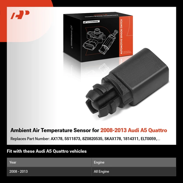 Ambient Air Temperature Sensor for 2008-2013 Audi A5 Quattro