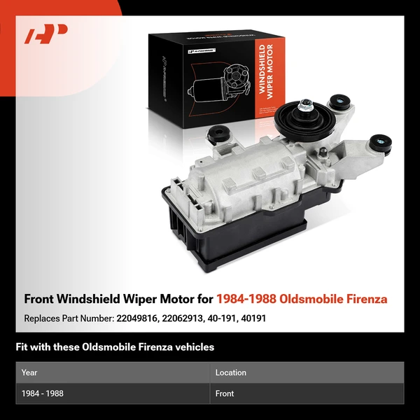 Front Windshield Wiper Motor for 1984-1988 Oldsmobile Firenza