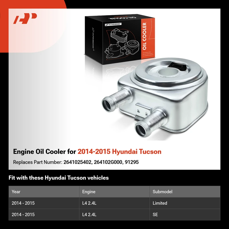 Engine Oil Cooler for 2014-2015 Hyundai Tucson
