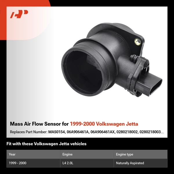 Mass Air Flow Sensor for 1999-2000 Volkswagen Jetta