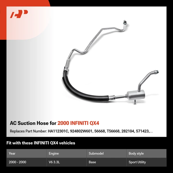 AC Suction Hose for 2000 INFINITI QX4
