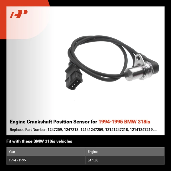 Engine Crankshaft Position Sensor for 1994-1995 BMW 318is