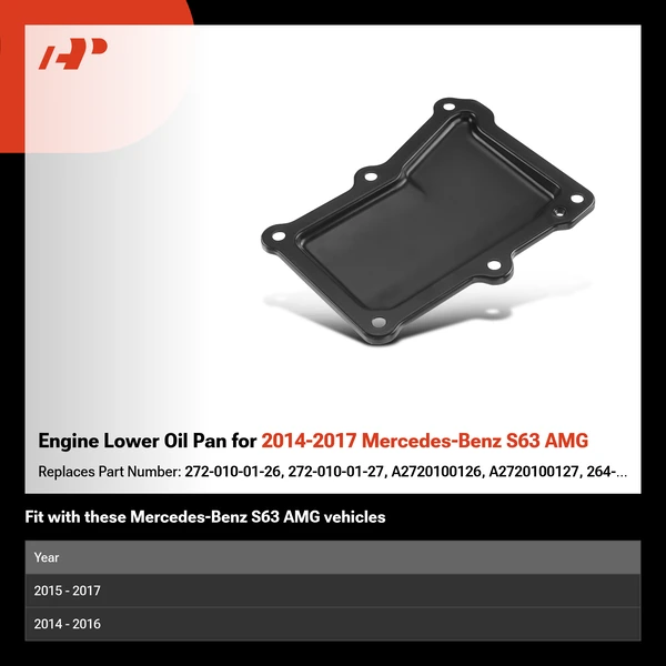 Engine Lower Oil Pan for 2014-2017 Mercedes-Benz S63 AMG