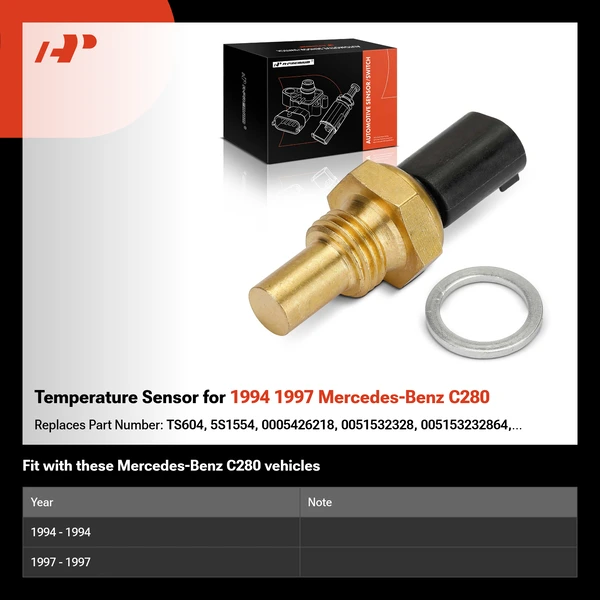 Temperature Sensor for 1994 1997 Mercedes-Benz C280