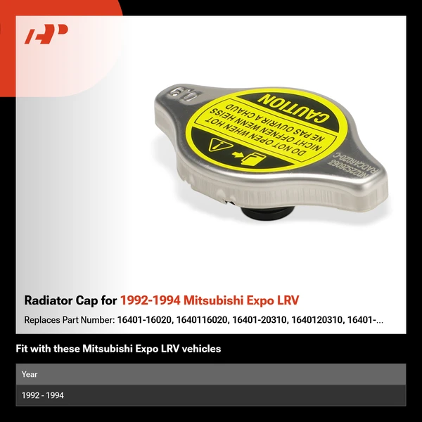 Radiator Cap for 1992-1994 Mitsubishi Expo LRV