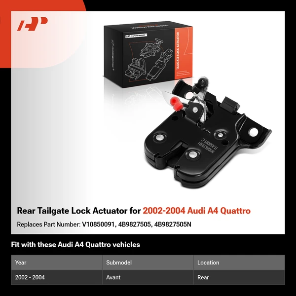 Rear Tailgate Lock Actuator for 2002-2004 Audi A4 Quattro