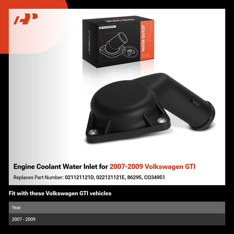 Engine Coolant Water Inlet for 2007-2009 Volkswagen GTI