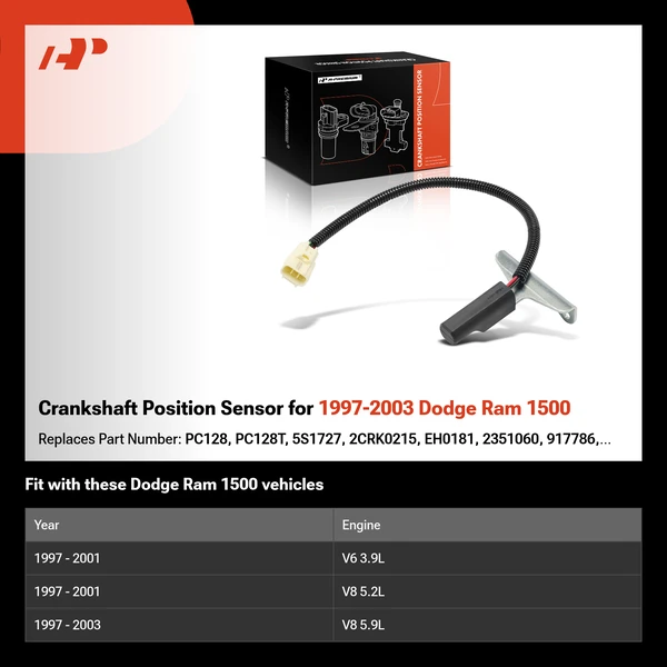 Crankshaft Position Sensor for 1997-2003 Dodge Ram 1500