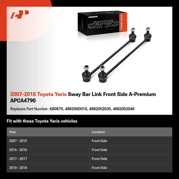 2007-2018 Toyota Yaris Sway Bar Link Front Side A-Premium APCA4790