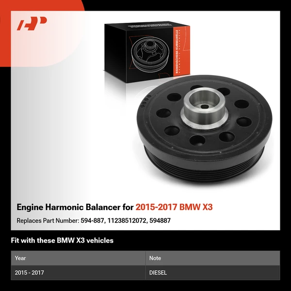 Engine Harmonic Balancer for 2015-2017 BMW X3