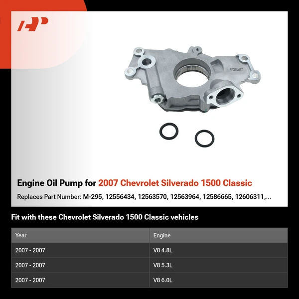 Engine Oil Pump for 2007 Chevrolet Silverado 1500 Classic