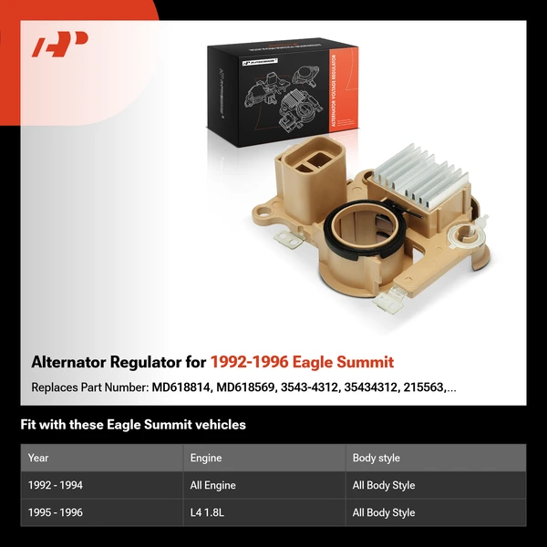 Alternator Regulator for 1992-1996 Eagle Summit