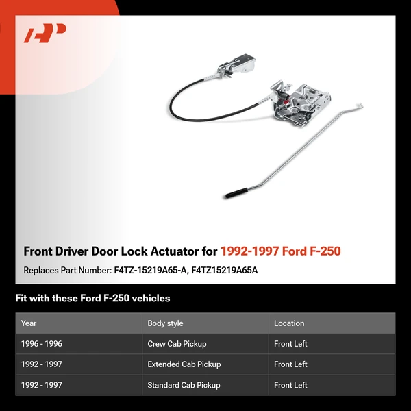 Front Driver Door Lock Actuator for 1992-1997 Ford F-250