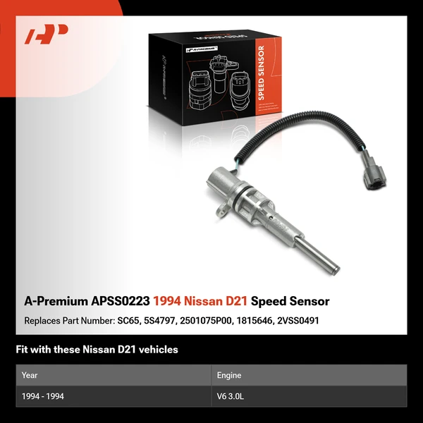 A-Premium APSS0223 1994 Nissan D21 Speed Sensor