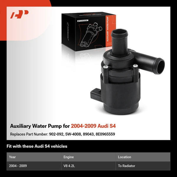 Auxiliary Water Pump for 2004-2009 Audi S4