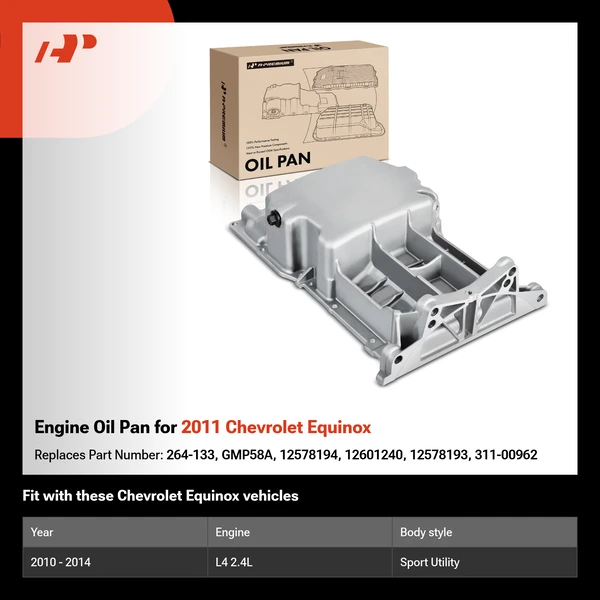 Engine Oil Pan for 2011 Chevrolet Equinox