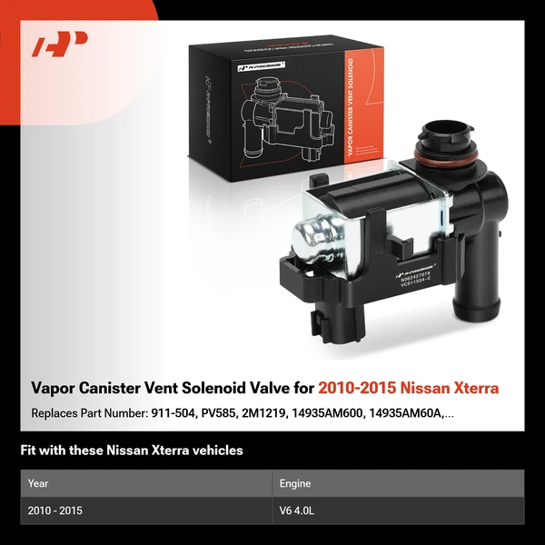 Vapor Canister Vent Solenoid Valve for 2010-2015 Nissan Xterra