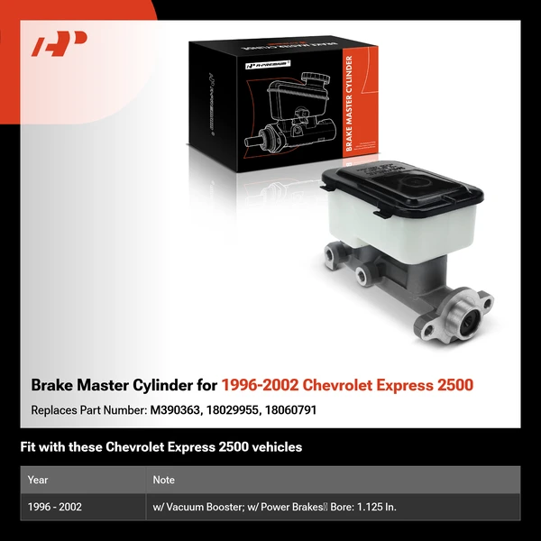 Brake Master Cylinder for 1996-2002 Chevrolet Express 2500